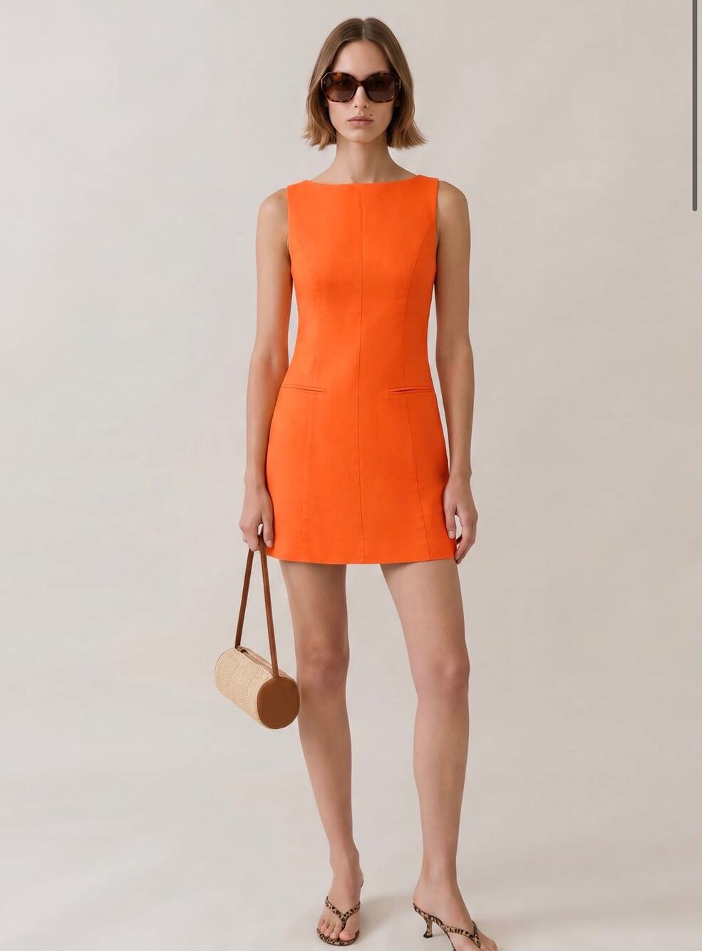 NWT New Kourt orange Ashley dress sz 6 $122